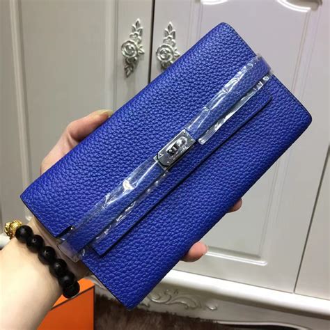 hermes electric blue wallet|hermes wallet price.